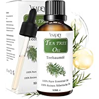 Los mejores  - VSADEY Aceite Esencial de Árbol de Té Orgánico 100% Puro y Natural Aceite De Arbol de Té Aceites Esenciales Tea Tree…